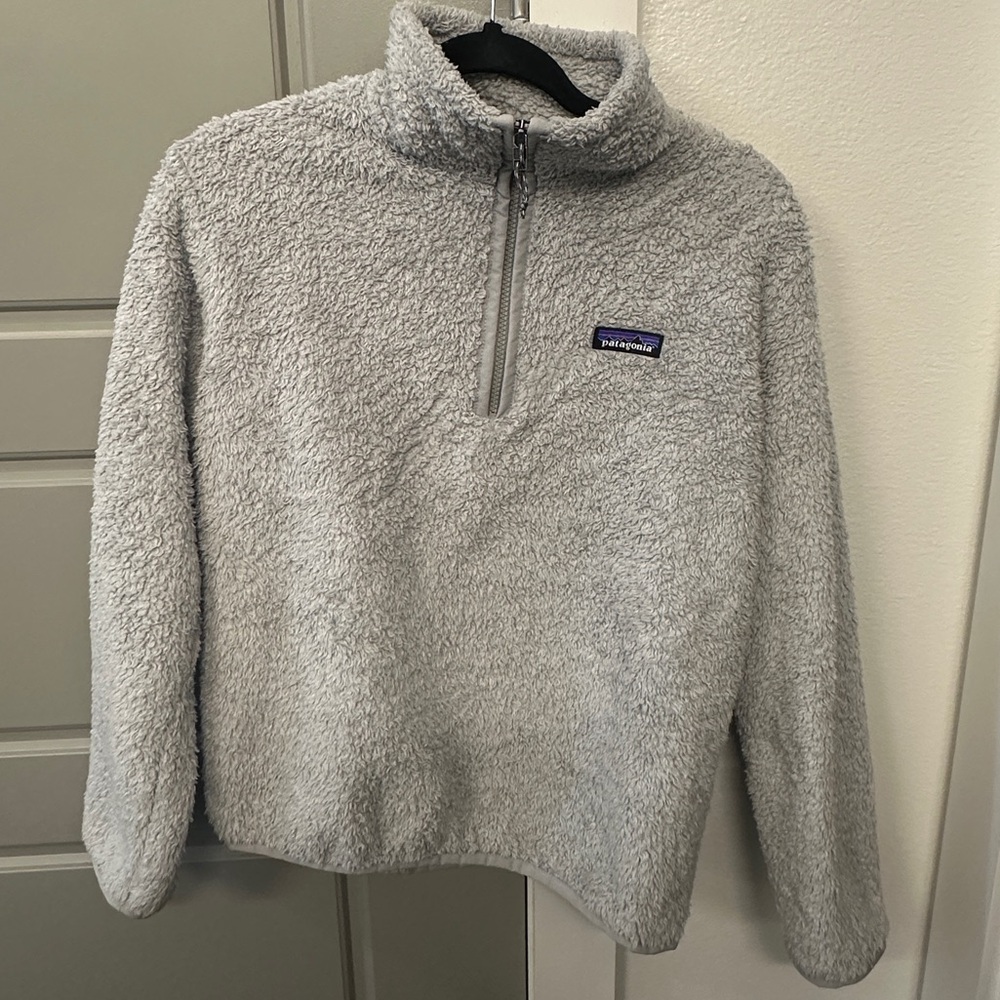 Patagonia Women’s Los Gatos Grey 1/4 Zip Fleece Pullover Size Medium